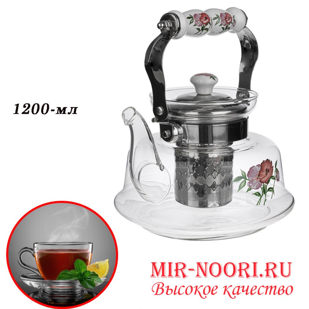Чайник с керамич.ручк.  1272-1200 (1х24)