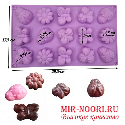 Форма для выпек.насекомые  2436 (1х144)