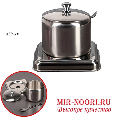 Сахарница мет.с подставк.1714 (1х100)