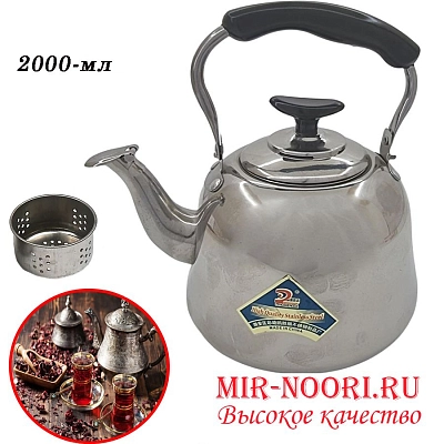 Чайник мет. с черн.ручк. 2029-2000 (1х36)
