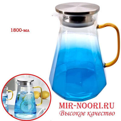 Графин стеклян. с метал. крышкой 1800 мл.3130-1800 (1х24)