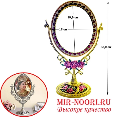 Зеркало Двухстороннее Розы 1950 (1х36)