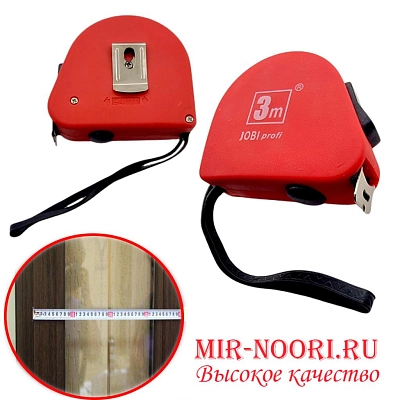 Рулетка 3 м Jubi  7617-3 (1х180)