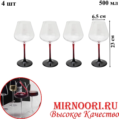 Набор бокалов 4 шт 6613 (1х12)