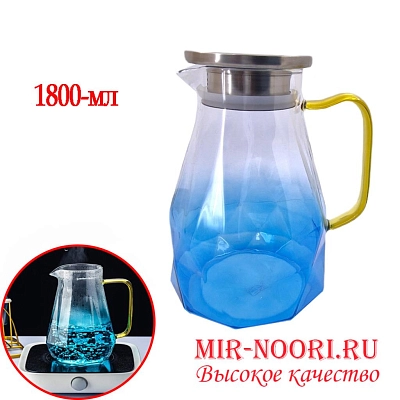 Графин стеклян. с метал. крышкой 1800 мл.3131-1800 (1х24)