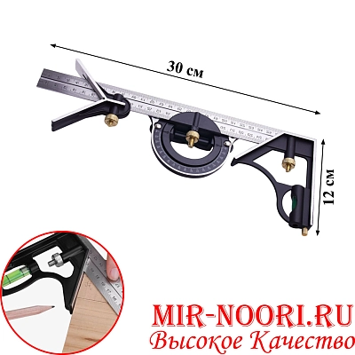 Угольник с угломером 5658 (1х36)
