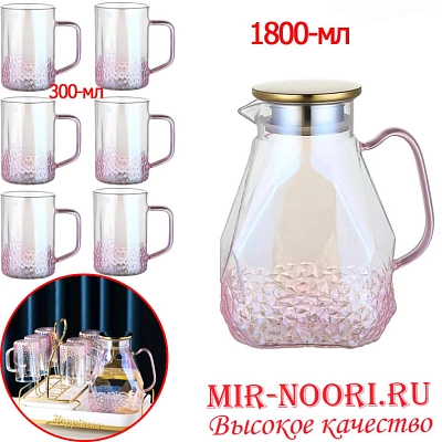 Набор графин+ 6 кружек 3759 (1х8)