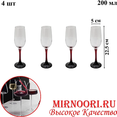 Набор бокалов 4 шт 6610 (1х6)