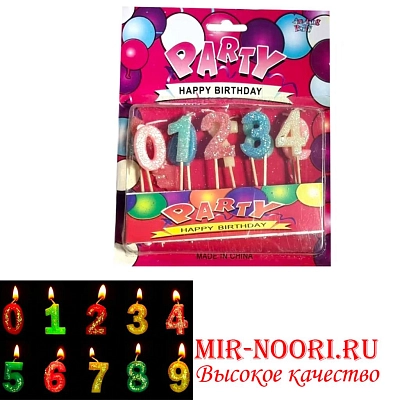 Свечи для торта Цифра 7324 (1х360)